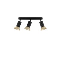 9011442 Плафонска светилка Luvia златно со црно LED 3XGU10 Nova Luce